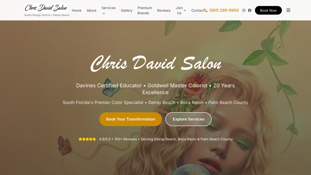 Chris David Salon — the live salon website